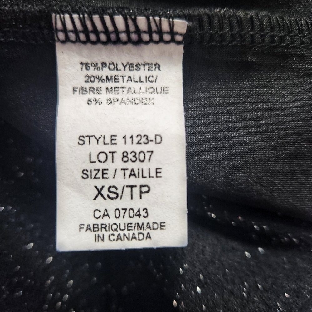 Poison Ivy Black Metallic Sparkle Midi Black Dress - Picture 6 of 8